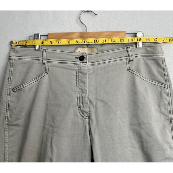 ANNETTE GORTZ Jamy Pants Womens 44 Heathered Gray Denim Relaxed Fit Crop - Picture 10 of 12
